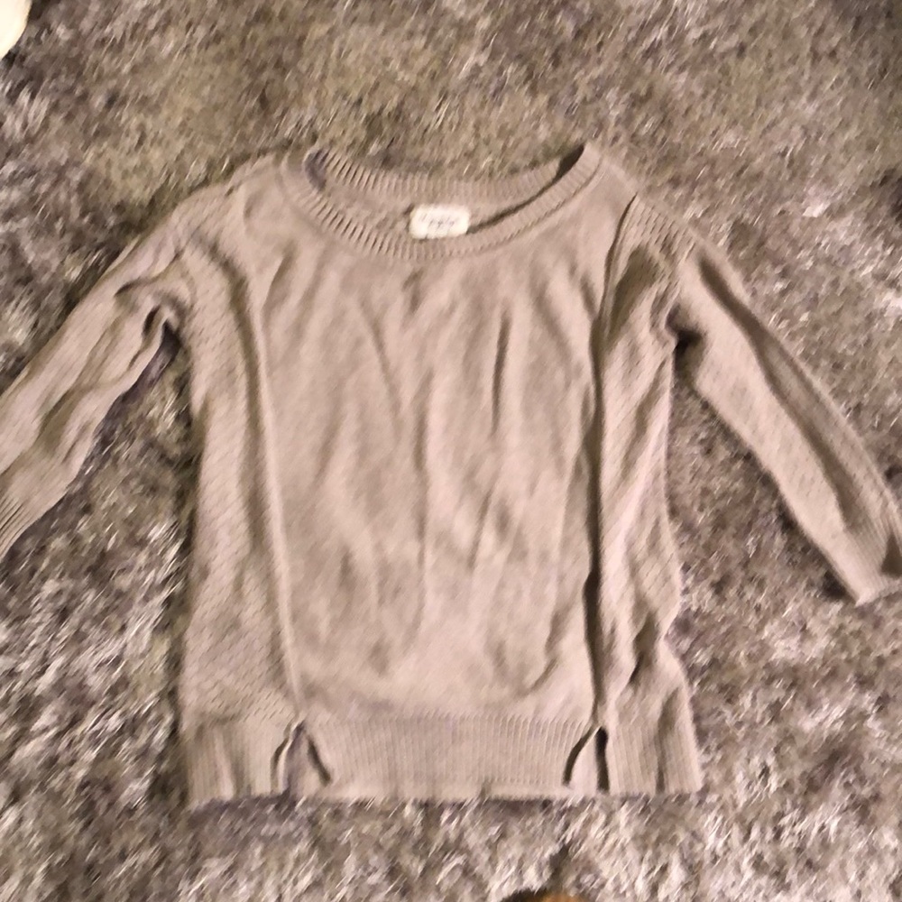 Taupe American Eagle Perforated Sweater sz S